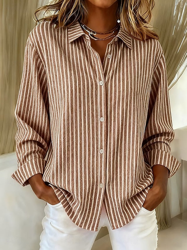 Jade | Striped Button-Down Shirt