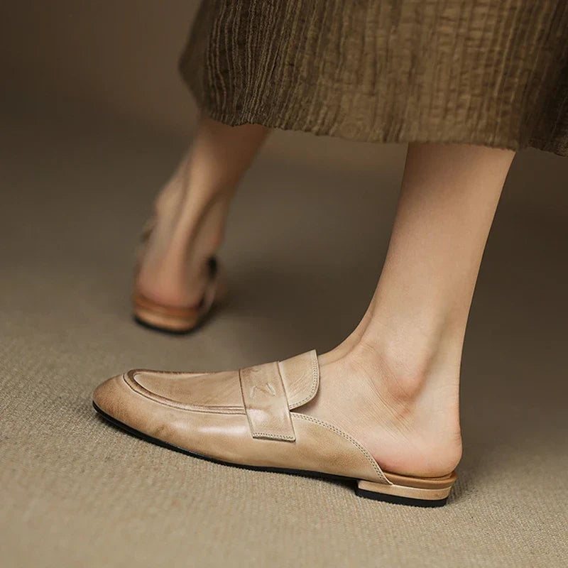 Serin Genuine Leather Mules