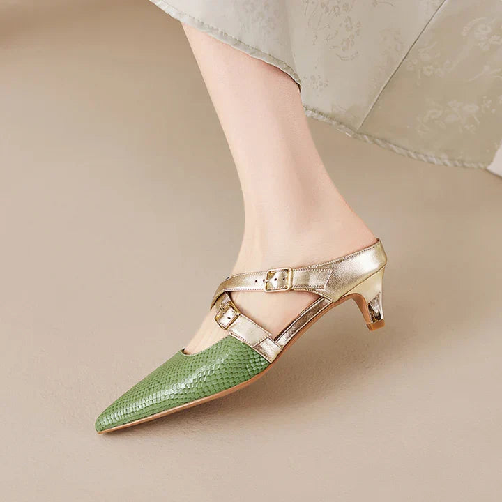 Zelle Genuine Leather Mules