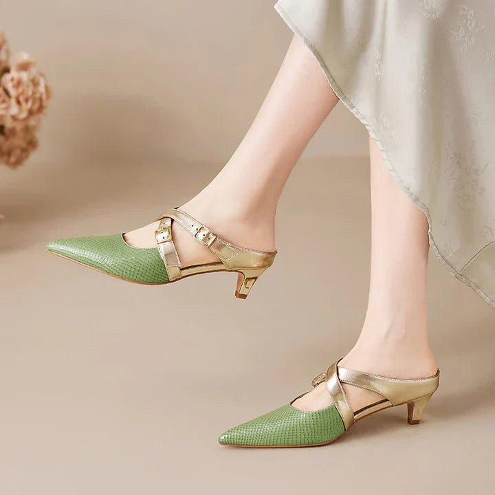Zelle Genuine Leather Mules