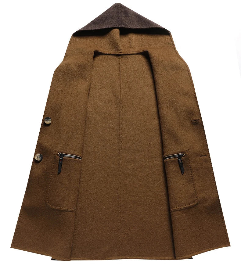 Cozy Wool Hooded Coat