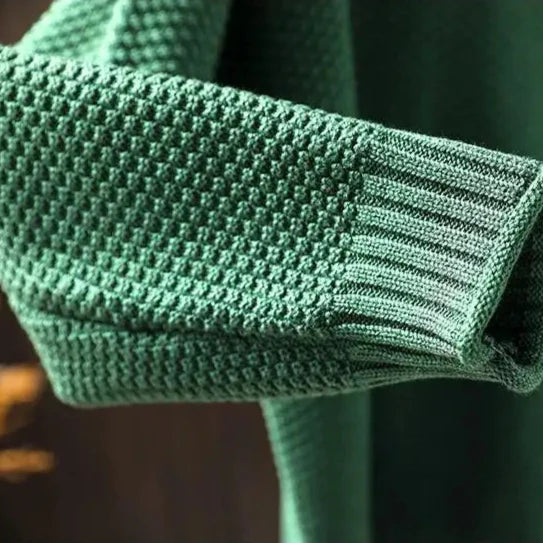 Ruth | Relaxed Mock Neck Knit Sweater