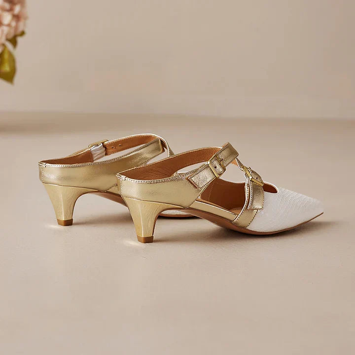 Zelle Genuine Leather Mules
