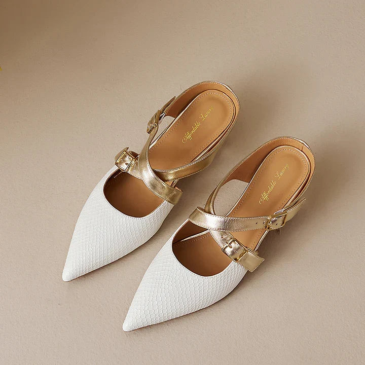Zelle Genuine Leather Mules