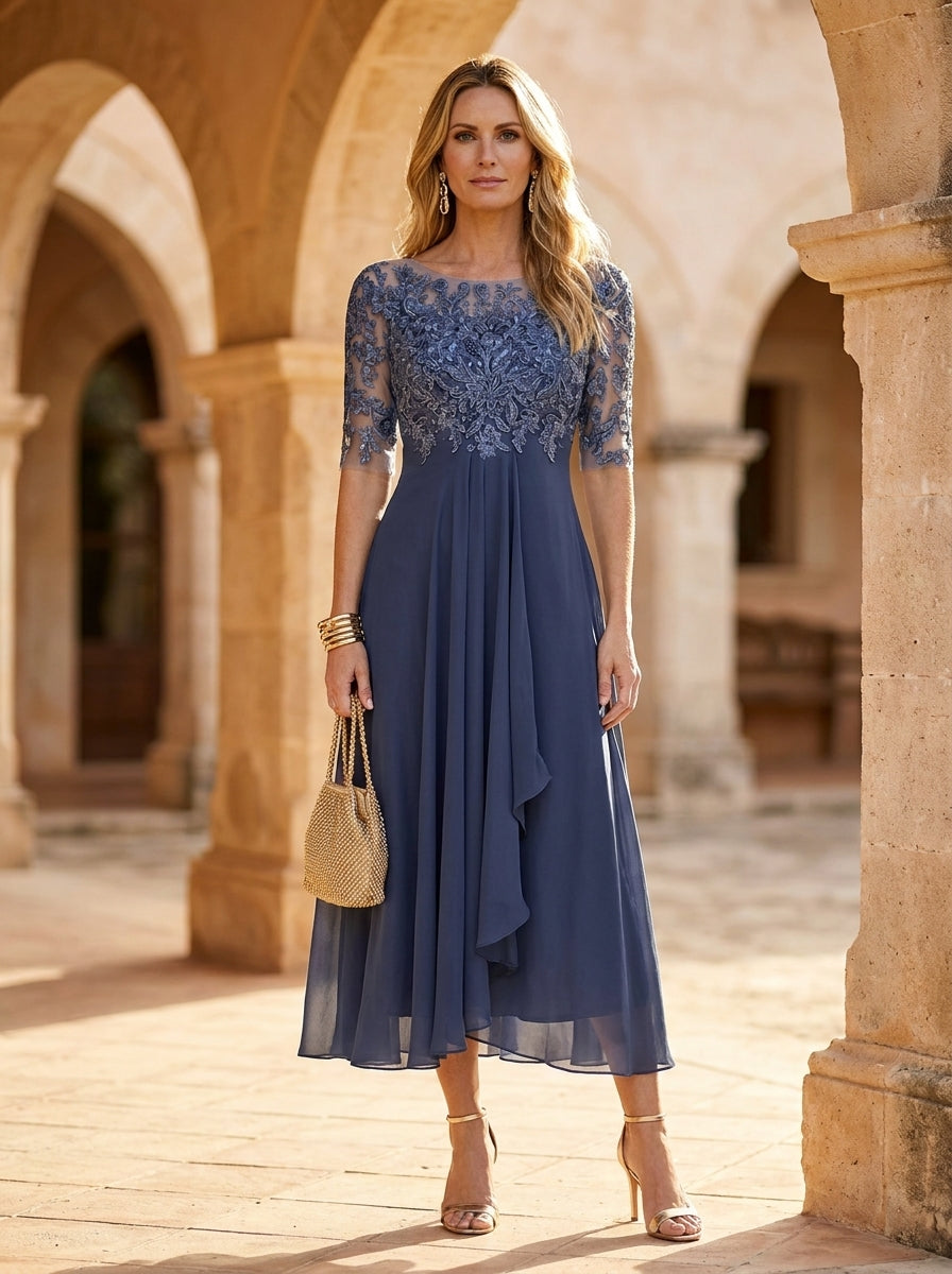 ELVENA™ | Ruched Midi Dress