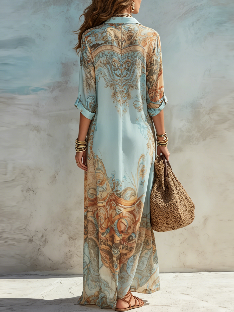 Isadora | Mediterranean Resort Maxi Dress