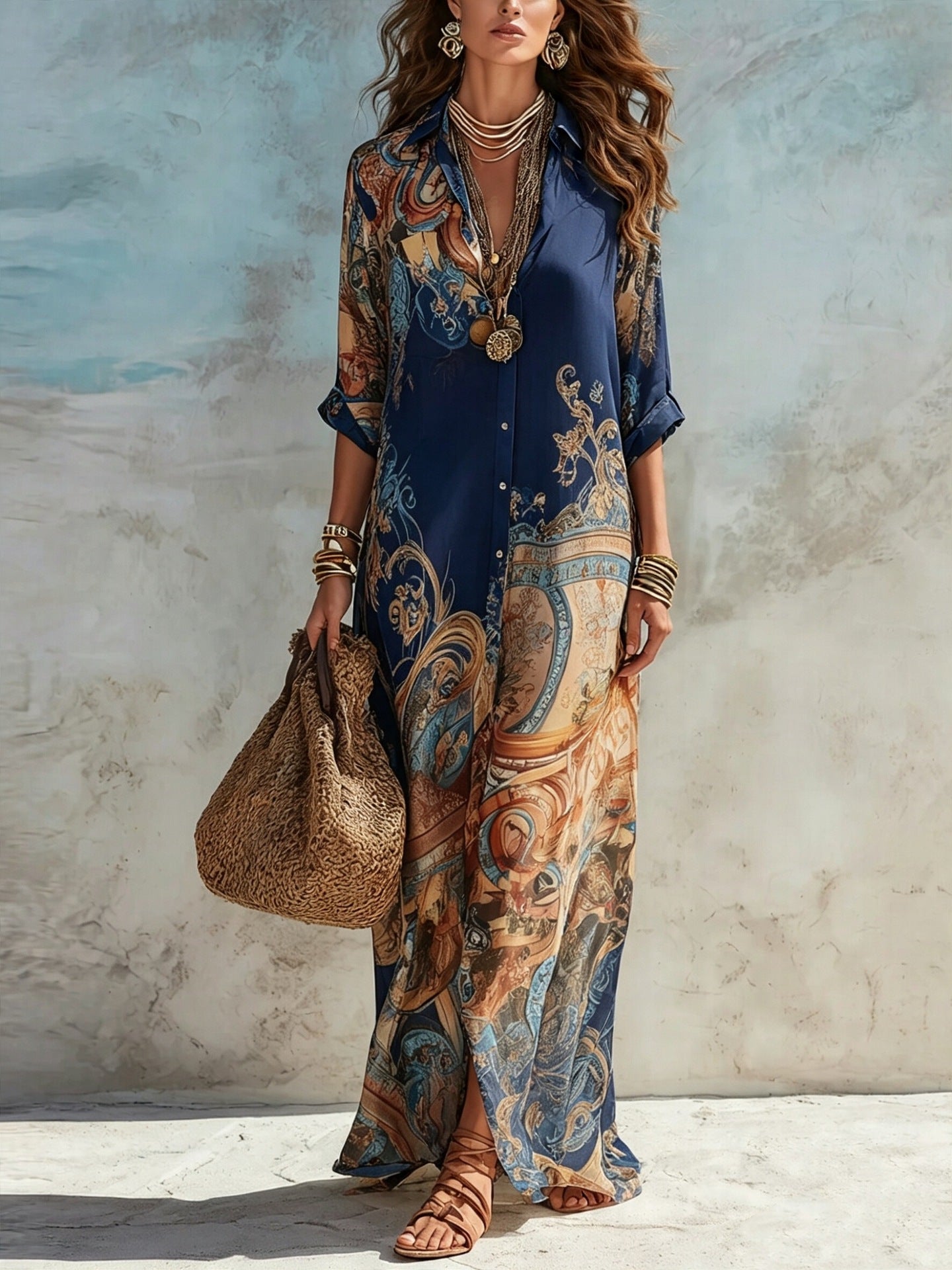 Isadora | Mediterranean Resort Maxi Dress
