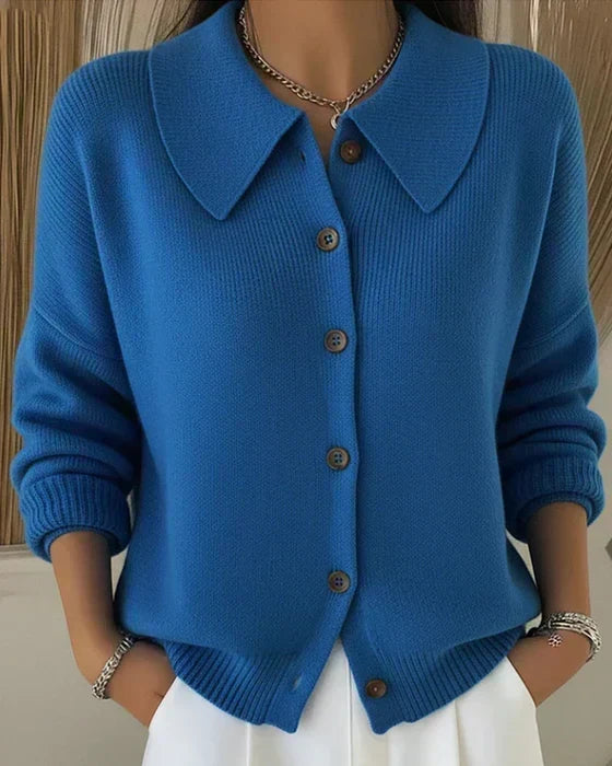 Rose | Button Collar Cardigan