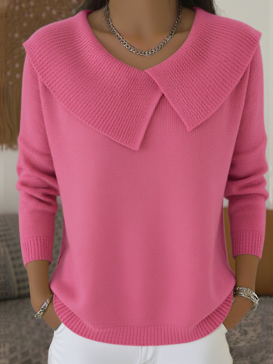 Cleo | Warm Sweater with Soft Collar