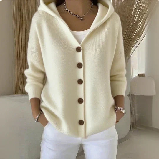 Quinn | Hooded Button-Up Cardigan