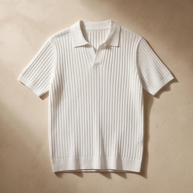 Lennox Ribbed Knit Polo