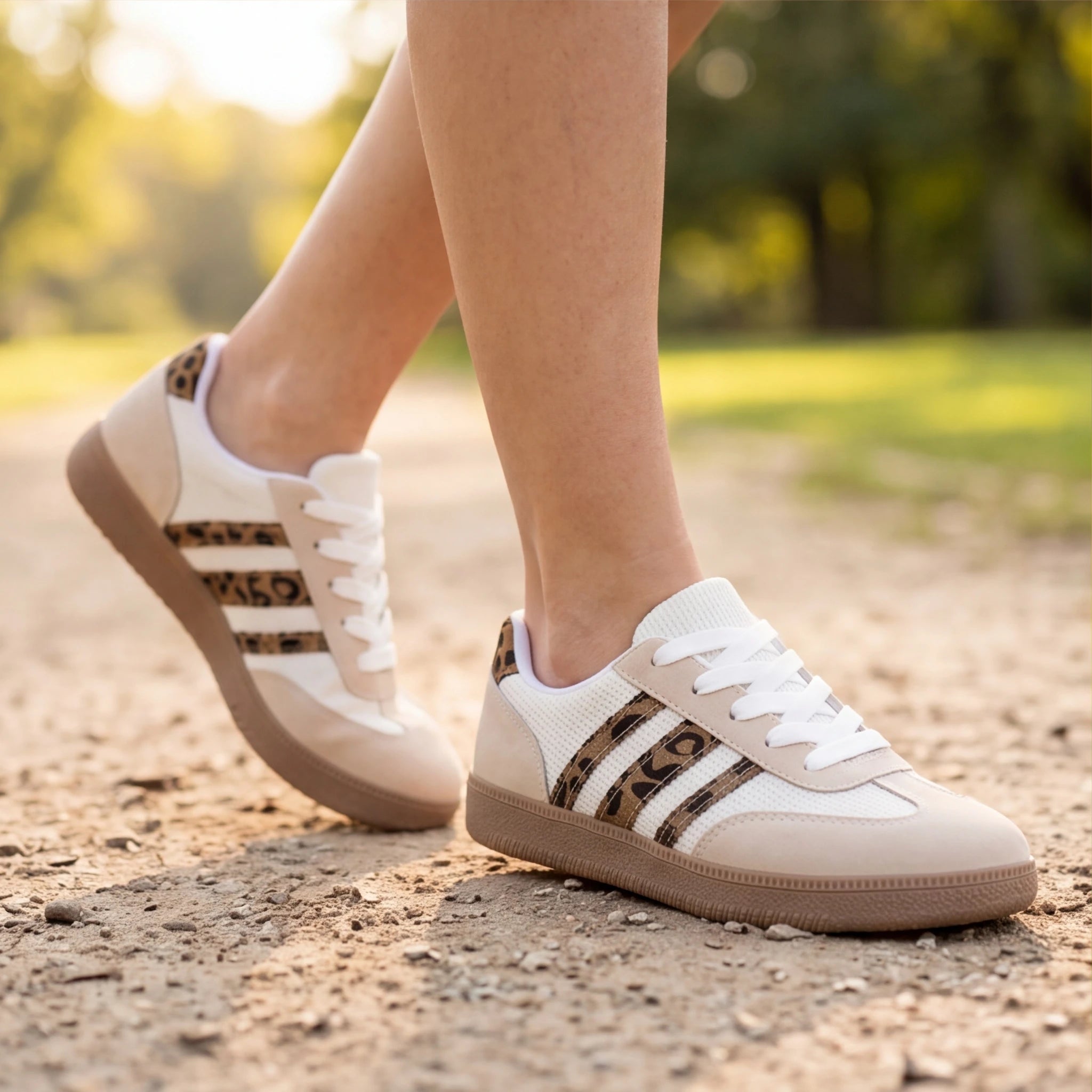 Hayes Leopard Print Trainers