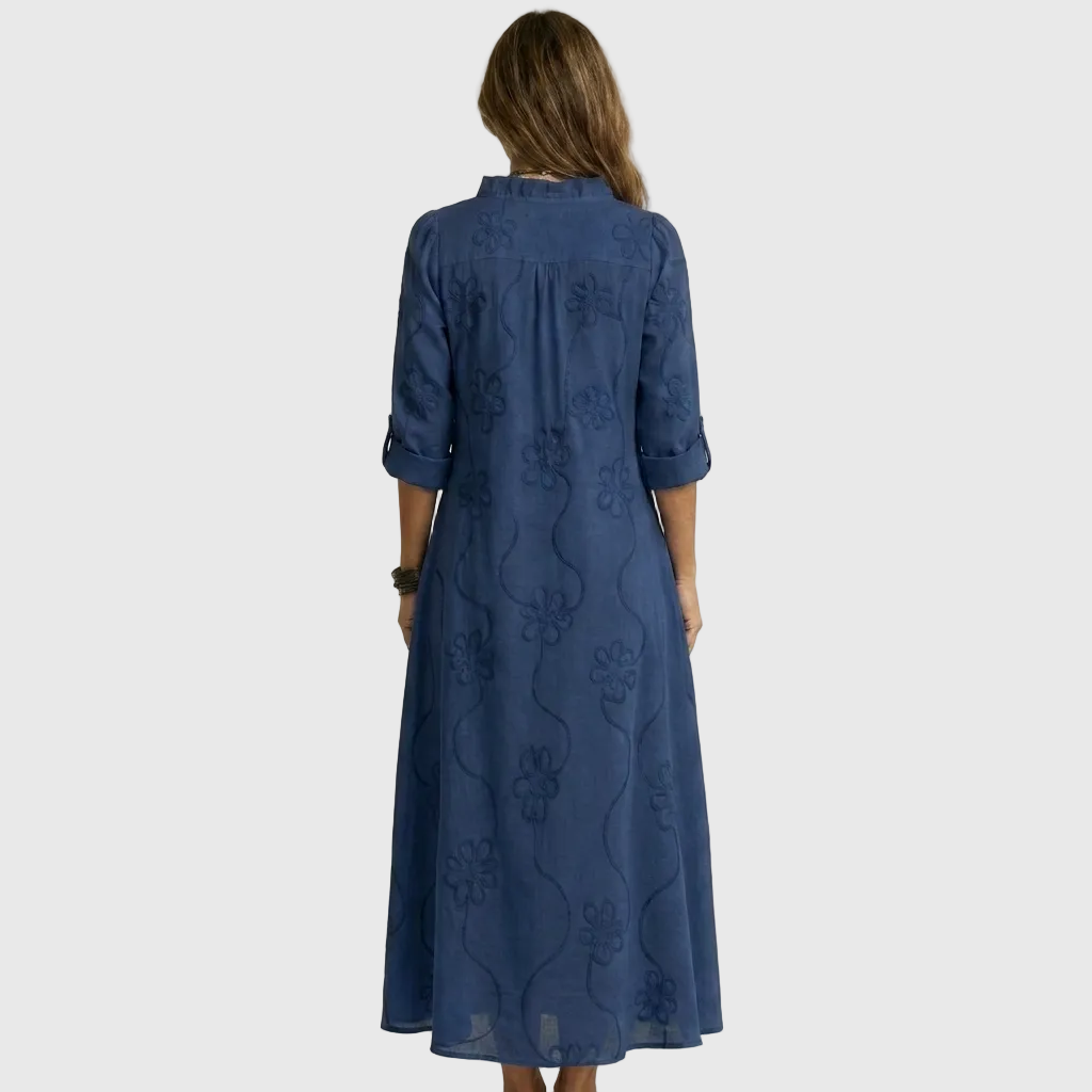 ELVENA™ | Relaxed Shirt Midi Dress