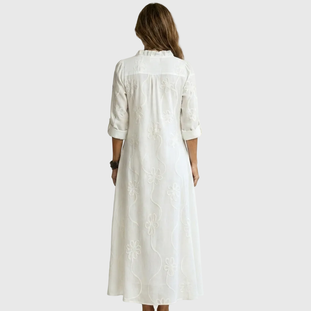 ELVENA™ | Relaxed Shirt Midi Dress