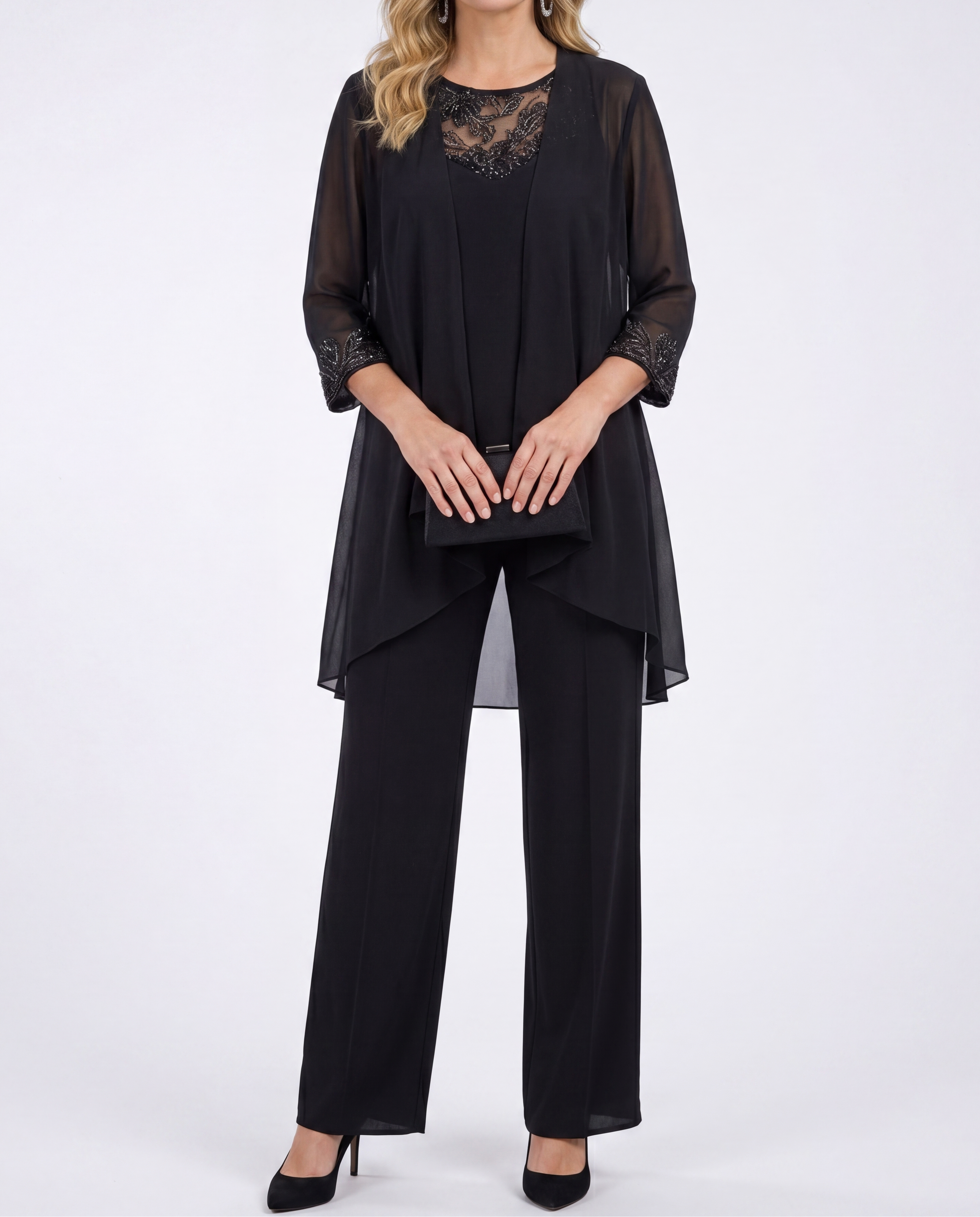 Eleanor™ | Flowing Jacket & Wide-Leg Pant Set