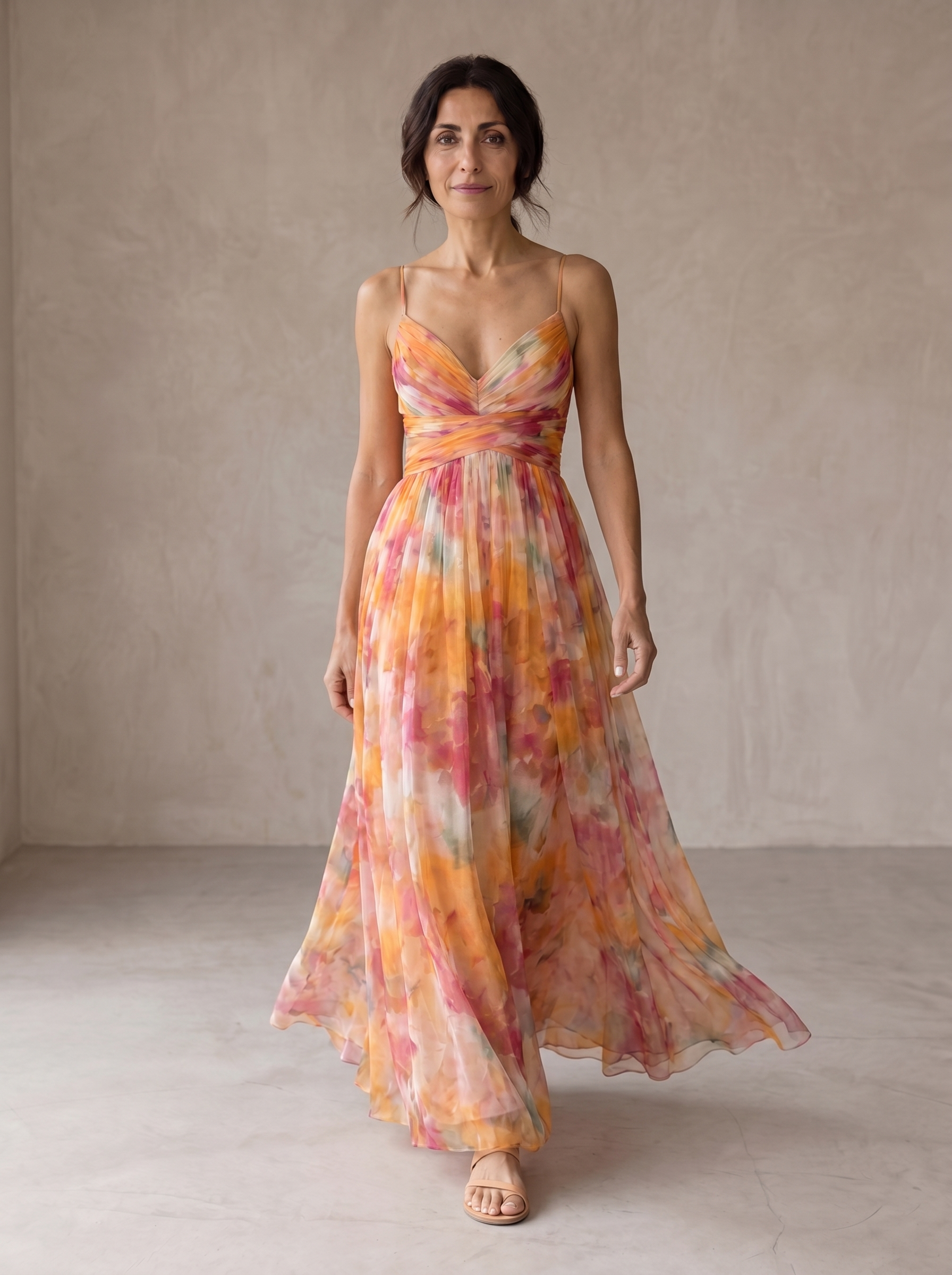 Sophie | Enchanting Maxi Dress with Floral Print