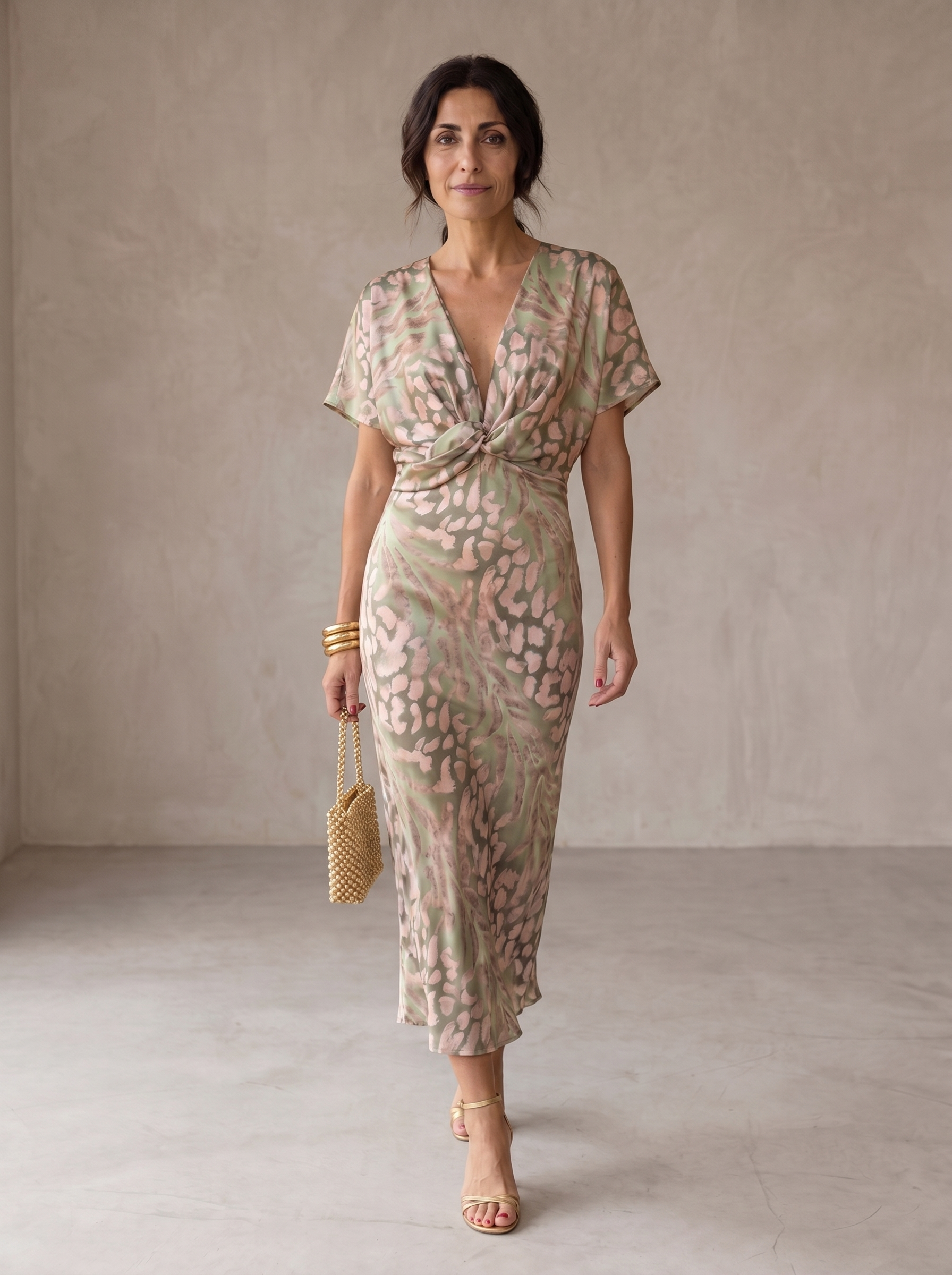 Celestia | Elegant dress in lightweight and fluid fabric