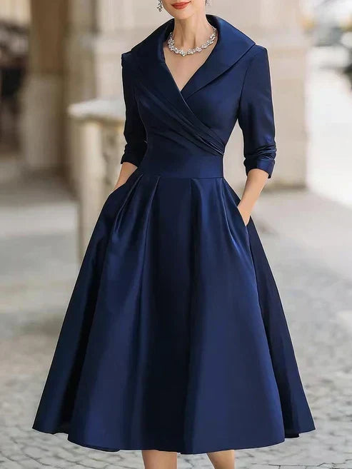 ELVENA™ | Fitted Midi Dress
