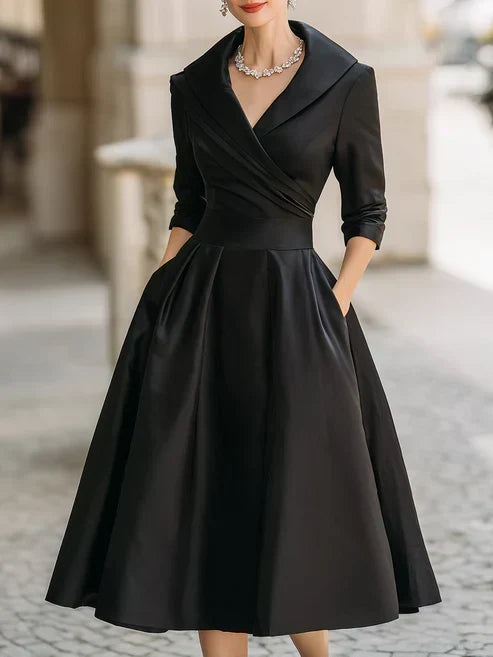 ELVENA™ | Fitted Midi Dress
